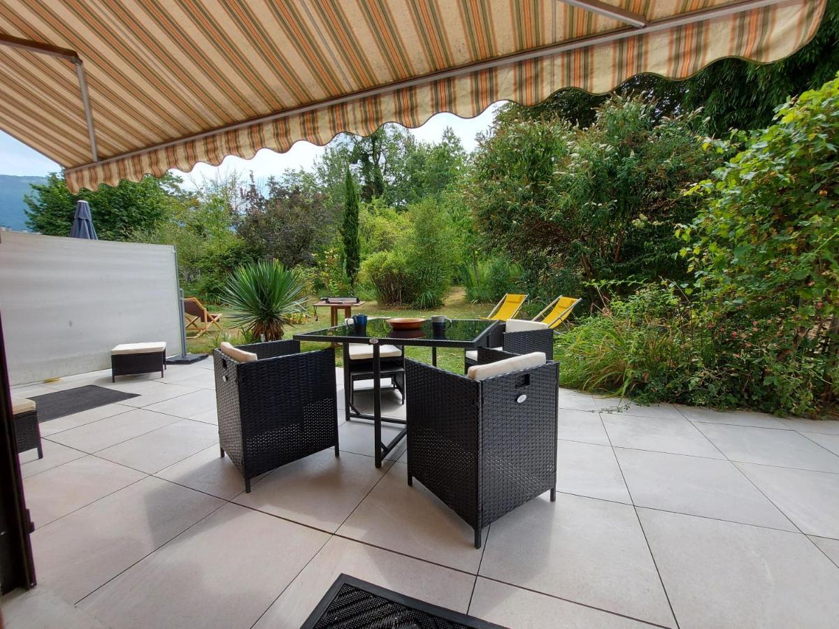 Centre St Jorioz : Charmant Et Spacieux Studio Avec Terrasse Et Jardin Privatif Saint-Jorioz Kültér fotó